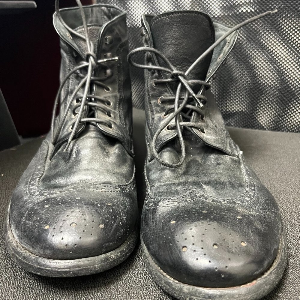 Officine Creative Brogue Wing-Tip Boots size 45